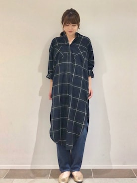 「スリット」｜「アイテム（バレエシューズ）」を使った、karin_mamaさん（レディース・158cm）の夏コーディネート