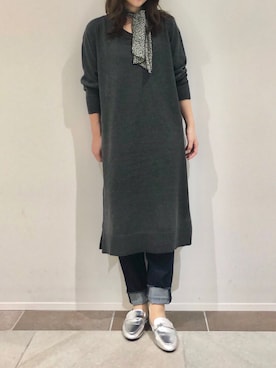 「ワンピース×デニム」｜karin_mamaさん（レディース・158cm）の秋コーディネート