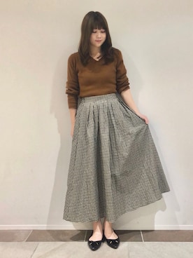 「秋のカフェオレコーデ」｜karin_mamaさん（レディース・158cm）の秋コーディネート