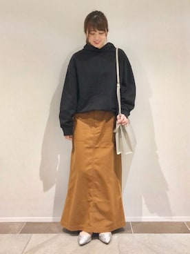 「AMERICAN HOLIC（アメリカンホリック）のアイテム（スウェット）」を使った、karin_mamaさん（レディース・158cm）の秋コーディネート