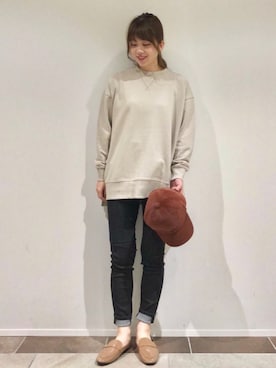 「秋のカフェオレコーデ」｜karin_mamaさん（レディース・158cm）の秋コーディネート