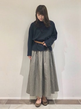 「ブロックチェック」｜karin_mamaさん（レディース・158cm）の秋コーディネート
