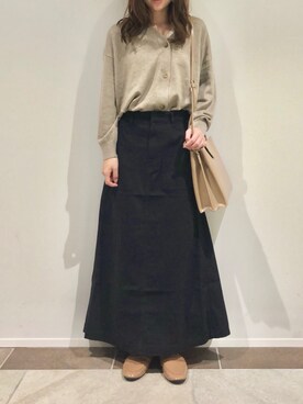 「AMERICAN HOLIC（アメリカンホリック）のアイテム（カーディガン/ボレロ）」を使った、karin_mamaさん（レディース・158cm）の秋コーディネート