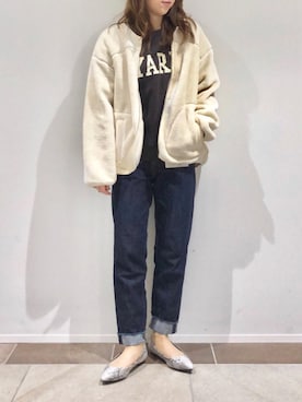 「マムジーンズ」｜karin_mamaさん（レディース・158cm）の秋コーディネート