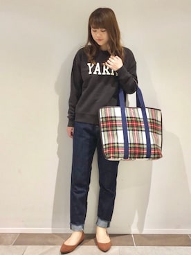 「マムジーンズ」｜karin_mamaさん（レディース・158cm）の秋コーディネート