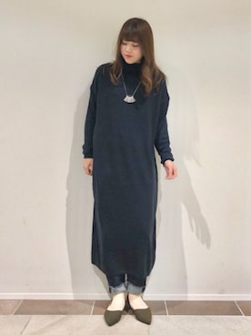 「AMERICAN HOLIC（アメリカンホリック）のアイテム（ネックレス）」を使った、karin_mamaさん（レディース・158cm）の秋コーディネート