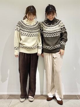 「お揃い」｜karin_mamaさん（レディース・158cm）の冬コーディネート