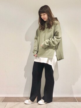 「アクティブ」｜「アイテム（パーカー）」を使った、karin_mamaさん（レディース・158cm）の冬コーディネート