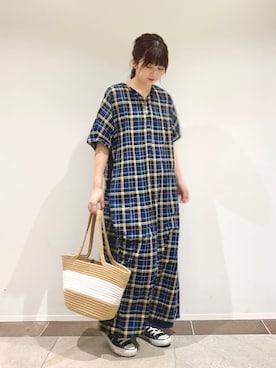 American Holic アメリカンホリック の シアースキッパー半袖フレアワンピース ワンピース Wear