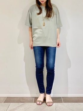 「AMERICAN HOLIC（アメリカンホリック）のアイテム（ネックレス）」を使った、karin_mamaさん（レディース・158cm）の夏コーディネート