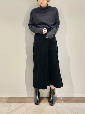 「ミモレ丈スカート」｜karin_mamaさん（レディース・158cm）の冬コーディネート