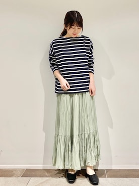 「ワッシャースカート」｜karin_mamaさん（レディース・158cm）の春コーディネート