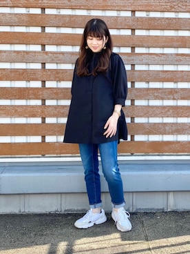 「SLURR（スラ―）のアイテム」を使った、karin_mamaさん（レディース・158cm）の春コーディネート