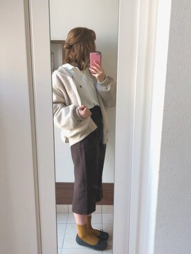 まる。さん（レディース・158cm）の冬コーディネート