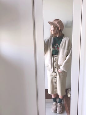 まる。さん（レディース・158cm）の冬コーディネート