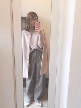 まる。さん（レディース・158cm）の冬コーディネート