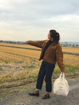 まる。さん（レディース・158cm）の冬コーディネート