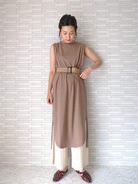 「アイテム（ワンピース/ドレス）」を使った、ayaさん（レディース・162cm・30代）の春コーディネート