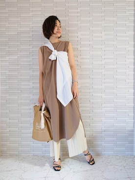 「アイテム（ワンピース/ドレス）」を使った、ayaさん（レディース・162cm・30代）の夏コーディネート