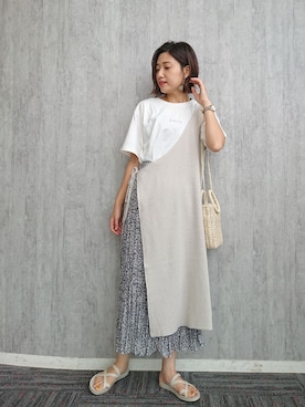 「アイテム（ワンピース/ドレス）」を使った、ayaさん（レディース・162cm・30代）の夏コーディネート