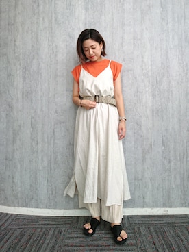 「アイテム（ワンピース/ドレス）」を使った、ayaさん（レディース・162cm・30代）の夏コーディネート