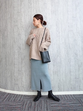 「アイテム（ブーツ）」を使った、ayaさん（レディース・161cm・30代）の秋コーディネート