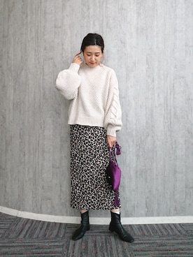 「アイテム（ブーツ）」を使った、ayaさん（レディース・161cm・30代）の秋コーディネート
