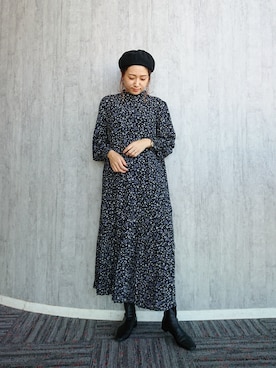 「アイテム（ブーツ）」を使った、ayaさん（レディース・161cm・30代）の秋コーディネート