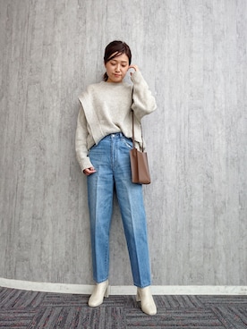 「アイテム（ブーツ）」を使った、ayaさん（レディース・161cm・30代）の冬コーディネート