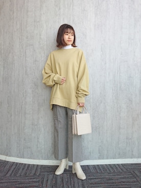 「アイテム（スウェット）」を使った、ayaさん（レディース・161cm・30代）の冬コーディネート