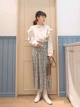 「アイテム（ニット/セーター）」を使った、ayaさん（レディース・161cm・30代）の冬コーディネート