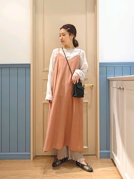 「アイテム（ワンピース/ドレス）」を使った、ayaさん（レディース・161cm・30代）の春コーディネート