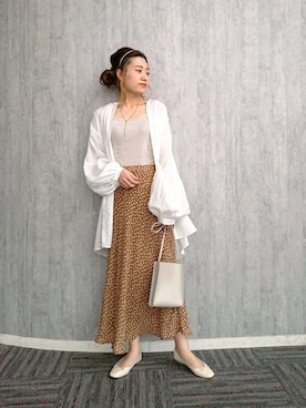 「アイテム（バレエシューズ）」を使った、ayaさん（レディース・161cm・30代）の春コーディネート