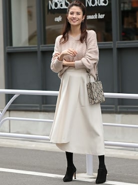 「ウエストイン」｜BABYLONE STAFFさん（レディース・158cm）の秋コーディネート