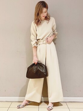 「LAURA DI MAGGIO（ローラディマッジオ）のアイテム」を使った、BABYLONE STAFFさん（レディース・166cm）の夏コーディネート