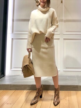 BABYLONE STAFFさん(レディース・160cm)の冬コーディネート