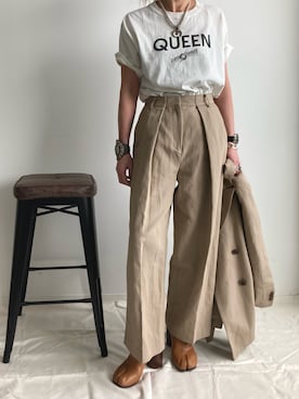 「Maison Margiela（メゾンマルジェラ）のアイテム（ブーツ）」を使った、BABYLONE STAFFさん（レディース・158cm）の冬コーディネート