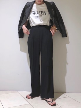 「TICCA（ティッカ）のアイテム（ジャケット/アウター）」を使った、BABYLONE STAFFさん（レディース・158cm）の春コーディネート