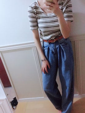 「THE CODE（ザ　コード）のアイテム」を使った、Akane⁑さん（レディース・159cm）の秋コーディネート