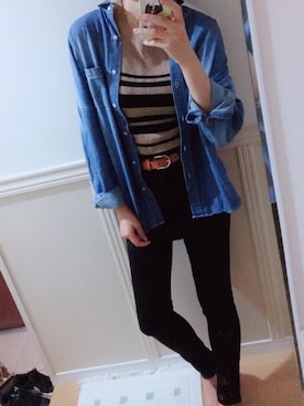 「THE CODE（ザ　コード）のアイテム」を使った、Akane⁑さん（レディース・159cm）の秋コーディネート