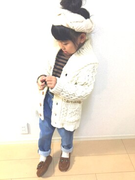 「apres les cours」｜「アイテム（その他）」を使った、りちゅ♡♡さん（キッズ・110cm）の冬コーディネート