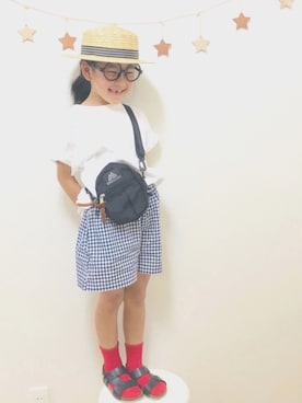 「グレゴリー」｜「アイテム（その他）」を使った、りちゅ♡♡さん（キッズ・110cm）の春コーディネート