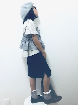 「アイテム（パンプス）」を使った、りちゅ♡♡さん（キッズ・110cm）の夏コーディネート