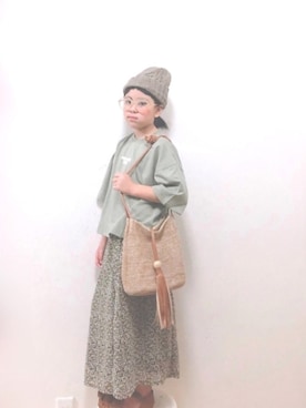 「花柄スカート」｜りちゅ♡♡さん（キッズ・125cm）の春コーディネート