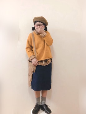 「2020秋チェッカーず」｜りちゅ♡♡さん（キッズ・129cm）の秋コーディネート