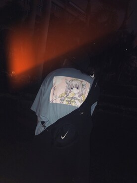 「NIKE(ナイキ)のアイテム(ショルダーバッグ)」を使った、阿怪ZEEさん(レディース・165cm)の夏コーディネート