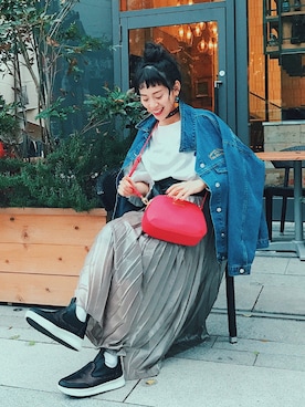 T Λ Eさん（レディース・158cm）の春コーディネート