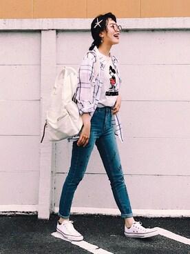 T Λ Eさん（レディース・158cm）の春コーディネート