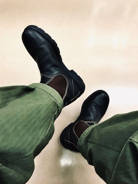 「Blundstone（ブランドストーン）のBlundstone/ブランドストーン　ｻｲﾄﾞｺﾞｱﾌﾞｰﾂ Men's（ブーツ）」を使った、ショウさん（メンズ・174cm）の春コーディネート