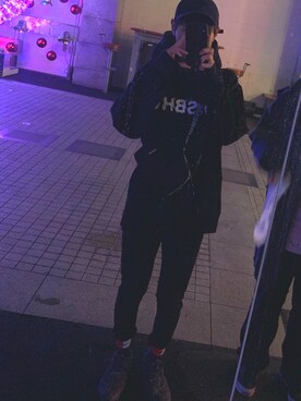 「MISBHV（ミスビヘイブ）のアイテム（トップス）」を使った、ssyuさん（メンズ・173cm）の冬コーディネート